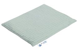 Medi Partners Almohada de hueso de cereza grande Cojín Térmico 500g Rectangular 20x25cm eco natural 100% Waffle Cotón terapia de calor + frío terapia de masaje (Menta)