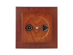 Televisore Presa Incasso in Noce, Modello Serie 8000. Design elegante e funzionale, ideale per integrarsi in qualsiasi ambiente senza occupare spazio aggiuntivo e finiture di alta qualità.