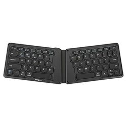 Targus Folding Ergonomic Keyboard Bluetooth Wireless Connection for Laptop, Tablet, Smartphone Antimicrobial (UK)