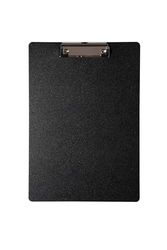 MAUL Portapapeles A4, Carpeta portapapeles PP en formato A4 para documentos, Carpeta de conferencias duradera, Ojal retráctil para colgar, Carpeta con clip para papel suelto, Negro
