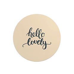Questo Casa, Round Digital Printed Mouse Pad, Non-Slip Base, for Office and Home, Diameter:22cm