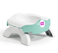 OKBABY Roady - Pot de Voyage Pliant pour Enfants, Devient un Réducteur de Toilette - Turquoise