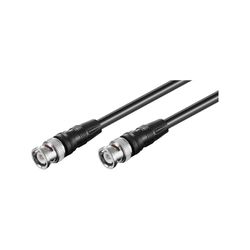 Goobay AVK 176-100 1,0 m - Cabo coaxial (1 m, macho/macho)