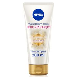 NIVEA LUMINOUS630 Crème corporelle anti-vergetures et taches pigmentaires, équilibre les différences de teint, texture légère et hydrate pendant 48 h (200 ml)