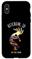 Ketchum Idaho USA Dancing Kokopelli Design Case for iPhone X/XS