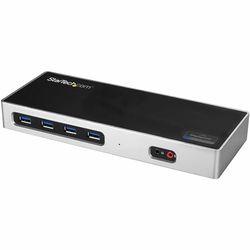 StarTech.com Dock USB-C y USB-A - Docking Station para 2 Monitores DisplayPort y HDMI de 4K 60Hz - Replicador de Puertos USB 3.0 para Portátil USB TipoC o USB-A - 6xUSB Tipo A - Mac/Windows (DK30A2DH)