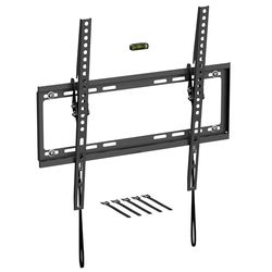 D-Line TV-muurbeugel voor 32-70 inch tv's, laag profiel kantelbare tv-muurbeugel met waterniveau, slanke kantelbare tv-houder - VESA 200 x 200 mm - 400 x 400 mm, geschikt voor maximaal 50 kg