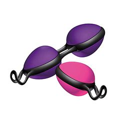 JOYDIVISION Joyballs Secret Set - Bolas del amor Rosa Single & Morado Duo I Bolas vaginales para fitness del suelo pélvico I Compatibles con lubricantes a base de agua y silicona