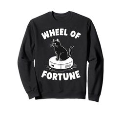 Wheel Of Fortune Robot Vacuum Cleaner Funny Cat Sweatshirt