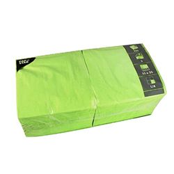 Papstar 81656 - Servilletas (250 Unidades, 3 Capas, Pliegue 1/4, 33 x 33 cm), Color Verde