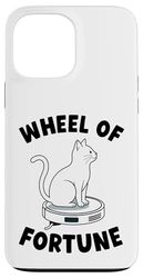 Wheel Of Fortune Cat On Robot Vacuum Cleaner Cat Case for iPhone 13 Pro Max