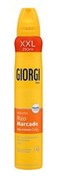 Giorgi Line - Espuma Rizo Marcado 24h, Anti Encrespamiento e Hidratación, 0% Siliconas y Alcohol, Fijación 4 - 250 ml