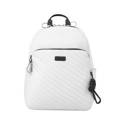 TOTTO - Mochila para Ordenador Portátil de 15,4 Pulgadas, Modelo Arlyn M, 1 Compartimento, Bolsillo con Organizador, Bolsillos Botella, Espaldar Acolchado, Correa para Maleta, Color White Sand