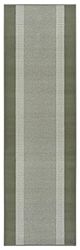 Hanse Home Tapis de Couloir 80 x 450 cm - Tapis Doux à Poils Courts - Design Moderne - pour Couloir, Chambre à Coucher, Chambre d'enfant, Salle de Bains, Salon, Cuisine - Vert