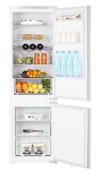 Hisense Rib312F4Awe Réfrigérateur combiné à encastrer, technologie No Frost, capacité 246 L, éclairage LED, affichage électronique pour contrôle de la température, blanc, 54,5 x 54 x 177,2 cm, 57 kg