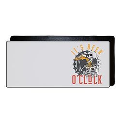 Rechthoekige, digitaal bedrukte stoffen gaming-muismat, antislip onderkant, zwart genaaide rand voor FPS, MOBA, spelletjes XL, afmetingen: 90 x 40 cm