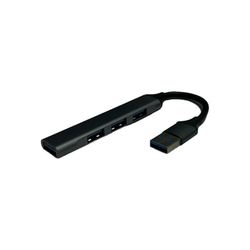 USB type A 3.0 HUB met 1 USB 3.0-poort en 3 USB 2.0-poorten, ideaal voor het aansluiten van meerdere apparaten en voor het uitbreiden van poorten.
