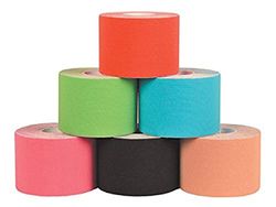 Gima - Taping Kinesologia standard, mélange de 6 couleurs, 5 m x 5 cm, assure un soutien de compression forte, 34752