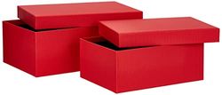 Rössler Papier 13491453360 - S.O.H.O. Caja de cartón Boxline 2, rectangular, roja