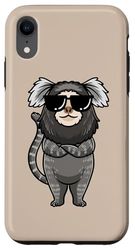 Marmoset - Scimmia con occhiali da sole Custodia per iPhone XR