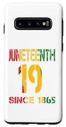 Custodia per Galaxy S10 Vintage Giugno 19 Giugno 1865 Black History Month Men