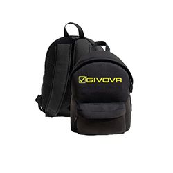 GIVOVA Sac À Dos Futur Mixte, Néoprène Noir/Jaune Fluo, Taille Unique