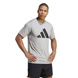 ADIDAS IB8276 TR-ES FR Logo T T-Shirt Hombre Medium Grey Heather/Black Tamaño M