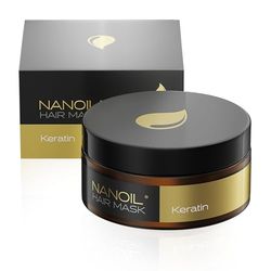 Nanoil Keratin Hair Mask 300ml - Regeneration & Reconstruction, Reinforcement of Weak Hair, Intensive Hair Treatment