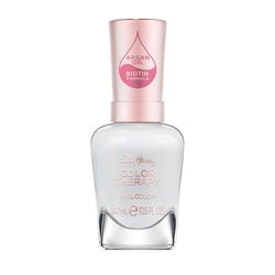 Sally Hansen Colour Therapy Nail Polish, 469 Solidarity Dove, Strengthen and Nourish Nails, Infused with Biotin and Argan Oil, 3-in-1 Formula, High-Shine Finish, Salon Quality Results, 14.7ml