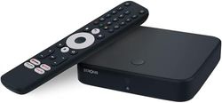 STRONG SRT420 TV Box Android TV 4K con Puerto Ethernet, DVB-T2, 2GB RAM + 16GB Almacenamiento, Chromecast Integrado, WiFi, Asistente De Voz Google, HDR10+, Dolby Audio Y Dolby Vision