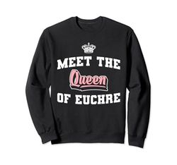 Meet The Queen Juego de cartas Euchre Jugador Sudadera