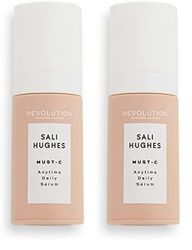Revolution Beauty London Skincare, Sali Hughes, Must-C Daily Serum, Hydrating and Brightening Face 30ml (Pack of 2)