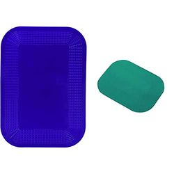 Dycem Non Slip Rectangular Pad, Grip Assistance, Stop Cutlery, Cups and Objects from Rolling or Sliding & Non Slip Rectangular Pad 25 x 18 cm, Green, Precut Adhering Pad, Grip Assistance