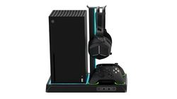 Imp Gaming DLX LED Twin Charging Tower With Cooling Fans & Game Storage Stand Xbox Series X