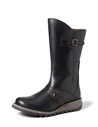 Fly London Mês, botas de mulher, Preto, 40 EU