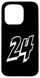 Numero Venti Quattro 24 Uniforme Squadra Sportiva Custodia per iPhone 15 Pro