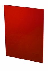 Berlioz Creations CJ6BR 2 wangen met lage afwerking, rood, hoogglanzend, 60 x 1,6 x 70 cm