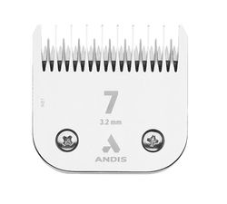 Andis 72610 UltraEdge afneembaar hondentondeuse - Gemaakt van verkoold staal, gespecialiseerd verhardingsproces voor een lange levensduur - 1/8 inch lang haar knippen - maat-7, chroom