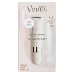 Gillette Venus Trimmer Zona Intima Per La Pelle E I Capelli Pubici Per Le Donne, Epilazione Delicata Che Protegge La Pelle Del Pubis, Impermeabile, Con Tecnologia Braun