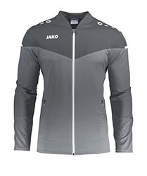JAKO Champ 2.0 - Giacca da esposizione unisex per bambini, Unisex - Bambini, Giacca di presentazione., 9820, Grigio pietra/antracite chiaro, 152