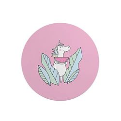 Questo Casa, Round Digital Printed Mouse Pad, Non-Slip Base, for Office and Home, Diameter:22cm