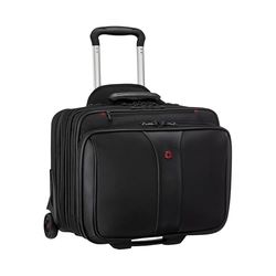 WENGER Patriot Ensemble de 2 Bagages pour Ordinateur Portable 17 Pouces, Sacoche Amovible pour Ordinateur Portable 15,6 Pouces, 25 l, Femmes Hommes, Bureau Affaires Voyages, Noir, 600662