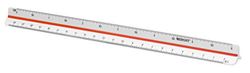 Westcott E-10161 00 Righello scuola professionale, plastica, 30 cm, bianco