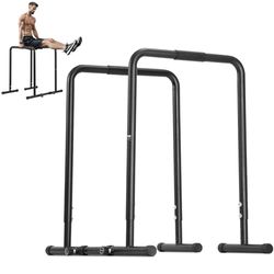 VEVOR Barre Trazione capacità Carico 200 kg, Barre Parallele Altezza Regolabile, Stazione per Dip con Tubo in Acciaio per Allenamento di Forza, Fitness, Bodybuilding, Palestra, Casa