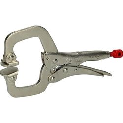 KS Tools 115.1073 - Grip de soldagem, encravável, com ganchos de fixação móveis (L = 170 mm)