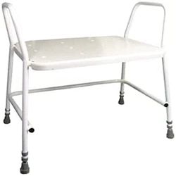 Aidapt Bariatric Height Adjustable Shower Stool with Anti Slip Feet, Easy Clean Surface and Hand Grip to Aid Stability. For Elderly, Disabled, Pregnant or Unsteady on their Feet Users