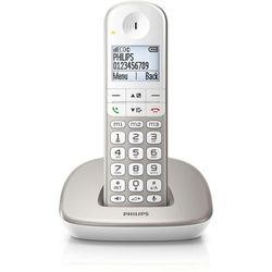 Philips XL4901S/23 - Telefone fixo sem fio, ecrã 1,9 polegadas, altifalante integrado, mãos livres, identificador de chamadas, teclado retroiluminado, discagem direta, branco (compatível: ES, IT)
