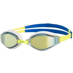 Zoggs Endura Max, Swimming Goggles Unisex-Adult, Yellow/Blue/Mirrored Lime