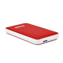 Caja Externa 2.5" SATA USB 3.1 Gen1, 9.5mm, Color Rojo, Ideal para almacenar y transferir Datos de Manera rápida y Segura.