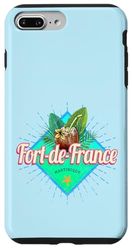 Coque pour iPhone 7 Plus/8 Plus Fort-de-France Martinique Rétro Vacances Vintage Caraïbes